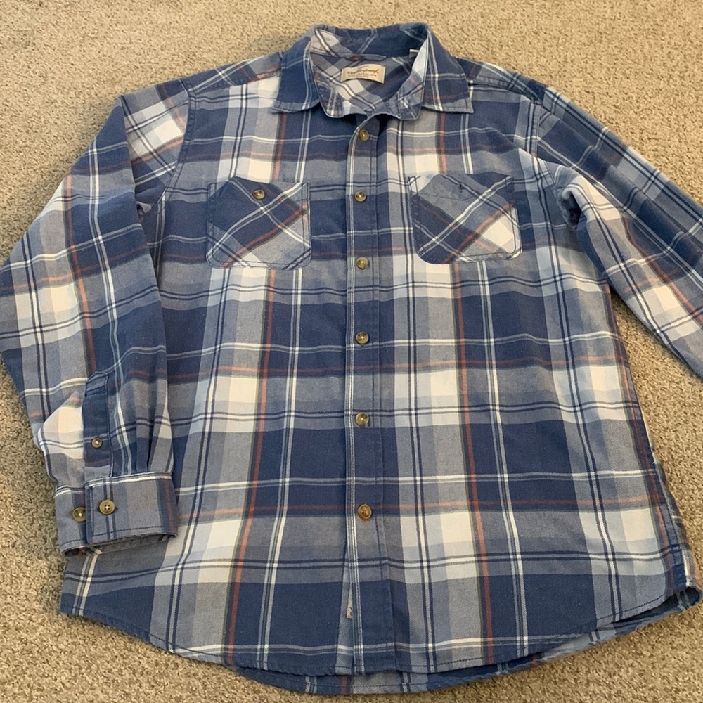 Blue Plaid Button-Down